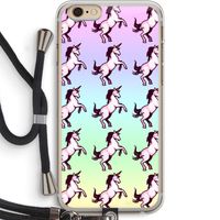 Musketon Unicorn: iPhone 6 PLUS / 6S PLUS Transparant Hoesje met koord