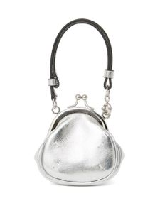 Maison Margiela mini pochette métallisée - Argent