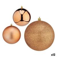 Set kerstballen Krist+ Koper Plastic (12 Stuks)
