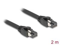 DeLOCK 80234 netwerkkabel Zwart 2 m Cat8.1 S/FTP (S-STP) - thumbnail