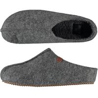 Heren instap slippers/pantoffels grijs maat 45-46 45/46  -