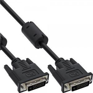 InLine 4043718023325 DVI kabel 3 m DVI-D Zwart