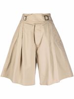 DSQUARED2 short taille-haute à plis - Tons neutres