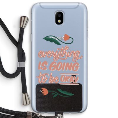 Optimistic flower girl: Samsung Galaxy J5 (2017) Transparant Hoesje met koord