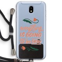 Optimistic flower girl: Samsung Galaxy J5 (2017) Transparant Hoesje met koord