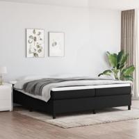 Bedframe zonder matras stof zwart 200x200 cm