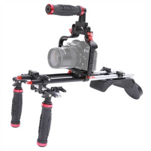 Falcon Eyes VRG-S-2 video stabilisator Stabilisator voor schoudercamera Zwart, Rood, Zilver