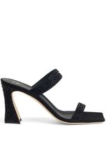 Giuseppe Zanotti sandales Flaminia 85 mm en velours - Noir