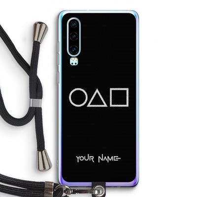 Squid Game: Huawei P30 Transparant Hoesje met koord