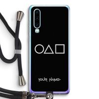 Squid Game: Huawei P30 Transparant Hoesje met koord