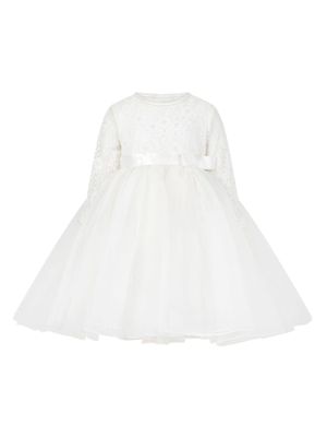Sarah Louise robe en tulle à fleurs - Blanc