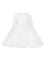 Sarah Louise robe en tulle à fleurs - Blanc