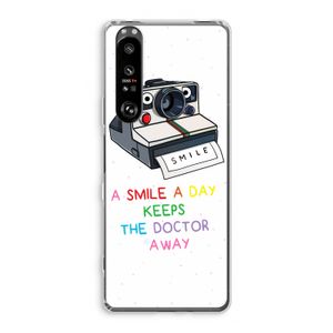 Smile: Sony Xperia 1 III Transparant Hoesje