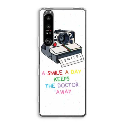 Smile: Sony Xperia 1 III Transparant Hoesje