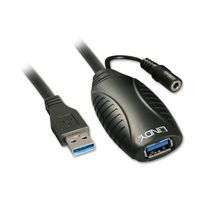 Lindy 43156 USB-kabel 10 m USB 3.2 Gen 1 (3.1 Gen 1) USB A Zwart - thumbnail