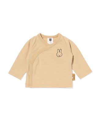 HEMA Nijntje newborn T-shirt met overslag zand (zand)