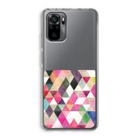 Gekleurde driehoekjes: Xiaomi Redmi Note 10 Pro Transparant Hoesje