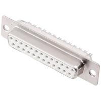 encitech DM25-SS-W 2108-0200-13 D-sub female connector 180 ° Aantal polen: 25 Soldeerkelk 1 stuk(s) Tray