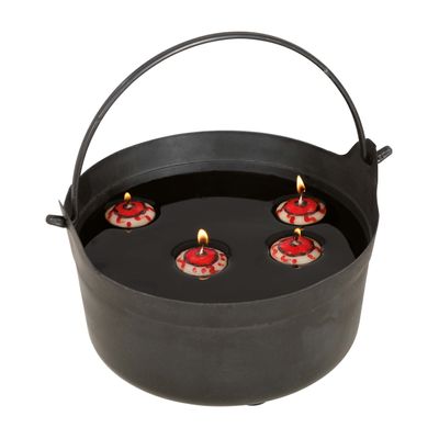 Halloween/horror drijfkaarsen - 4x - oogbol/oogbal kaarsjes - 5 x 5 cm