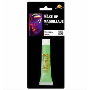 Fiestas Guirca grimeer schmink - Glow in the Dark - neon groen - 10 ml - carnaval/verkleed thema