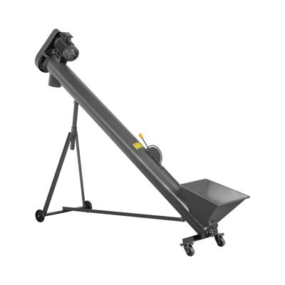 Schroef transportband - 3 m - 1000 kg/u - 1400 tpm - 7 hoogtes verstelbaar