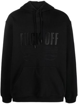 VTMNTS hoodie à slogan imprimé - Noir