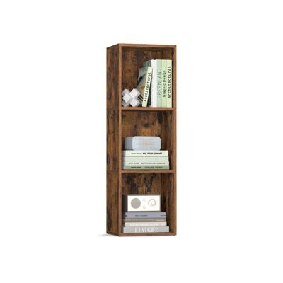Boekenrek met open planken, vintage bruin / 3 verdiepingen( 30B cm) Boekenrek met open planken, vintage bruin / 3 verdiepingen( 30B cm)
