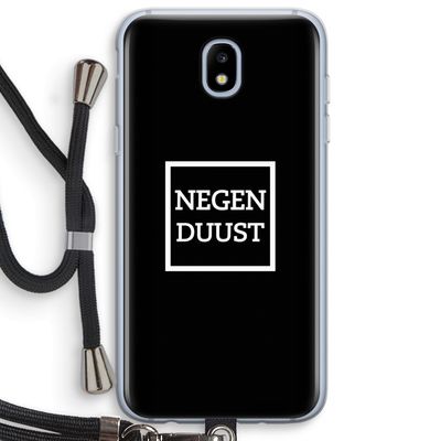 Negenduust black: Samsung Galaxy J5 (2017) Transparant Hoesje met koord