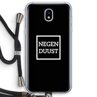 Negenduust black: Samsung Galaxy J5 (2017) Transparant Hoesje met koord
