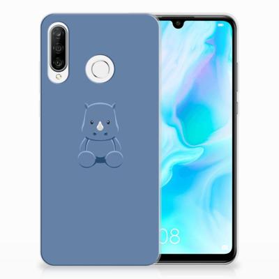 Huawei P30 Lite Telefoonhoesje met Naam Baby Rhino Huawei P30 Lite Telefoonhoesje met Naam Baby Rhino