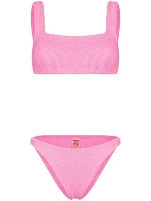 Hunza G bikini à effet texturé - Rose