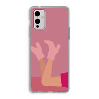 Pink boots: OnePlus 9 Transparant Hoesje