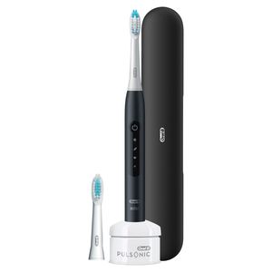 Braun Oral-B Pulsonic Slim Luxe 4500 Volwassene Sonische tandenborstel Zwart, Platina