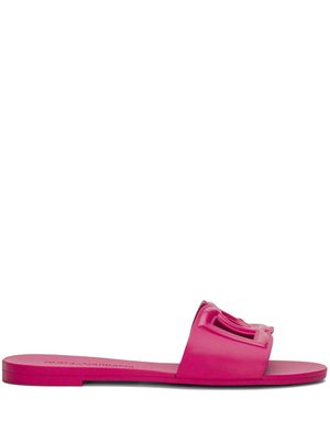 Dolce & Gabbana claquettes Bianca à logo DG - Rose