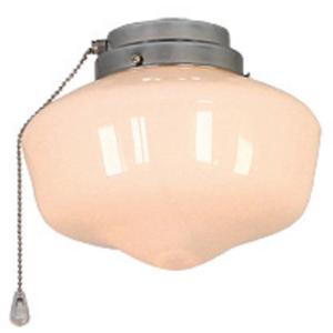 CasaFan 1 CH Schoolhouse Lamp voor plafondventilator Opaalglas (glanzend)