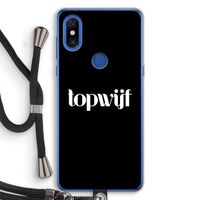 Topwijf Zwart: Xiaomi Mi Mix 3 Transparant Hoesje met koord