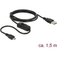 DeLOCK 84803 USB-kabel 1,5 m USB 2.0 USB A Micro-USB B Zwart - thumbnail