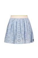 Like Flo zomer rok meisjes - ice blauw - broderie anglaise - Sylke