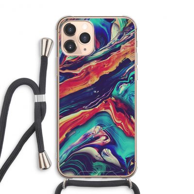 Chameleon Sun: iPhone 11 Pro Max Transparant Hoesje met koord