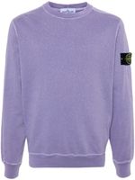 Stone Island sweat en coton à patch Compass - Violet