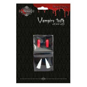 Vampiertanden halloween met bloedcapsules - Halloween/horror verkleed accessoires