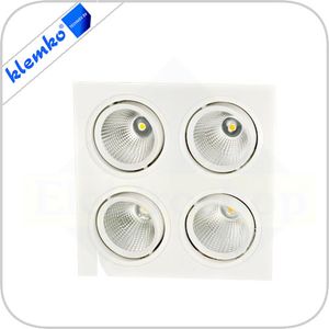 LED AR111 armatuur. Dimbaar 4x13W 3000K richtbaar Klemko 866352