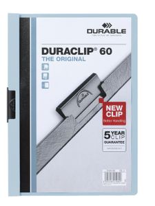 Durable Duraclip 60 stofklepmap PVC Lichtblauw, Transparant