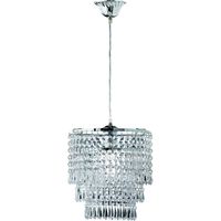 LED Hanglamp - Hangverlichting - Trion Oranta - E27 Fitting - 1-lichts - Rond - Mat Chroom - Aluminium - thumbnail