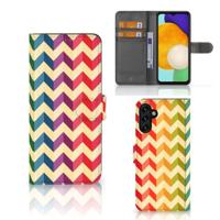 Samsung Galaxy A04s | Samsung Galaxy A13 5G | Telefoon Hoesje | Zigzag Multi Color