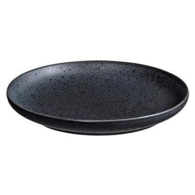 Gebaksbord Liz - Zwart - Stoneware - Ø16,2 cm - Leen Bakker