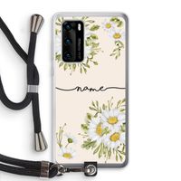 Daisies: Huawei P40 Transparant Hoesje met koord