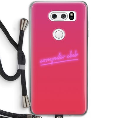 Vice Glow: LG V30 Transparant Hoesje met koord