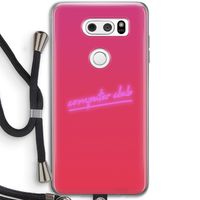 Vice Glow: LG V30 Transparant Hoesje met koord