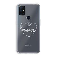 Friends heart pastel: OnePlus Nord N10 5G Transparant Hoesje Friends heart pastel: OnePlus Nord N10 5G Transparant Hoesje